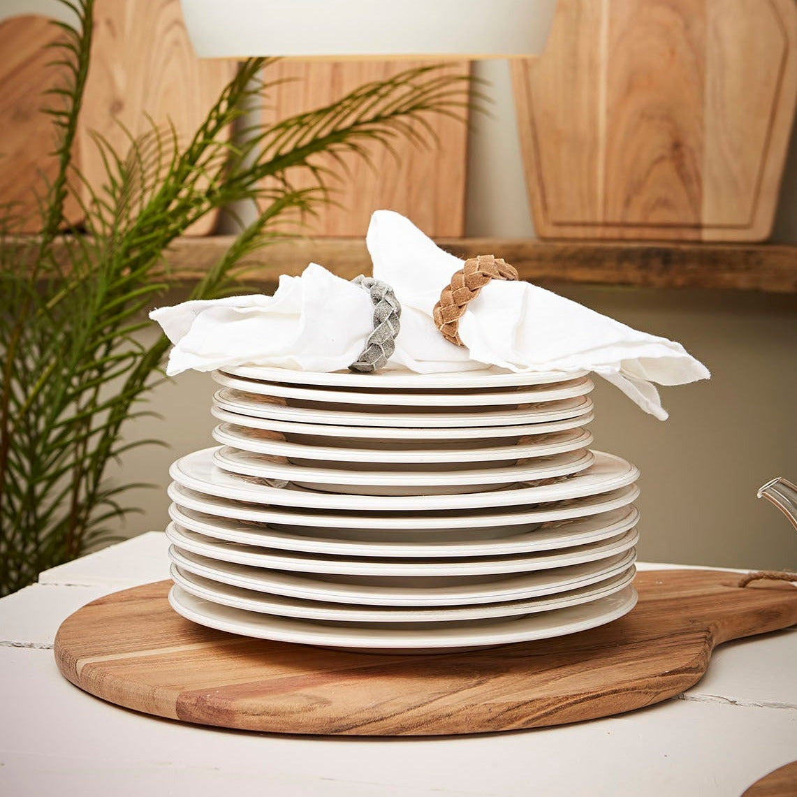 Cecilia Salad/Dessert Plate - White