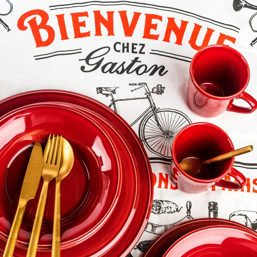 Cecilia Dinner Plate - Red