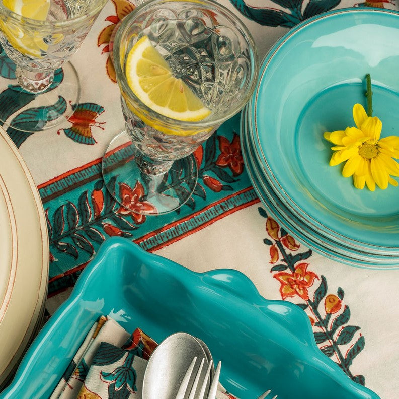 Cecilia Dinner Plate - Turquoise