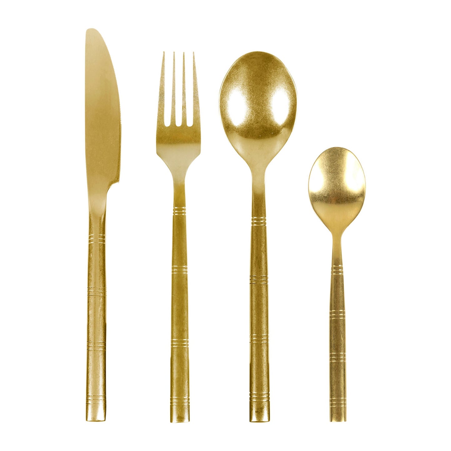Vintage Gold Flatware - 4 Pieces