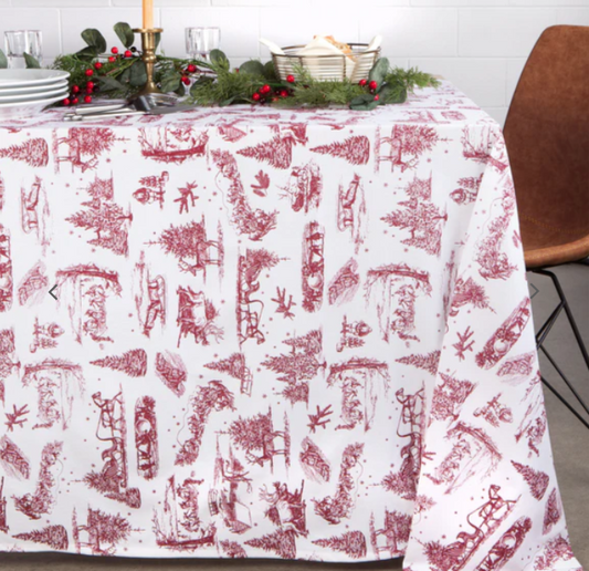 Winter Toile Tablecloth - 50% Off!