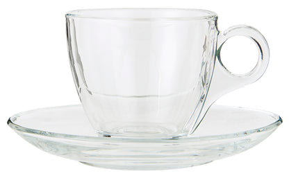 Chloe Cup & Saucer - Glass    *Exclusive to Blu*