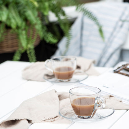 Chloe Cup & Saucer - Glass    *Exclusive to Blu*