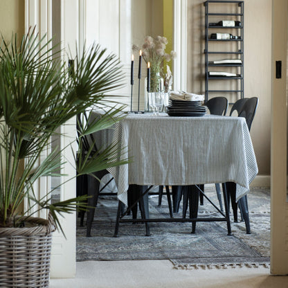 Black & White Striped Tablecloth    *Exclusive to Blu*