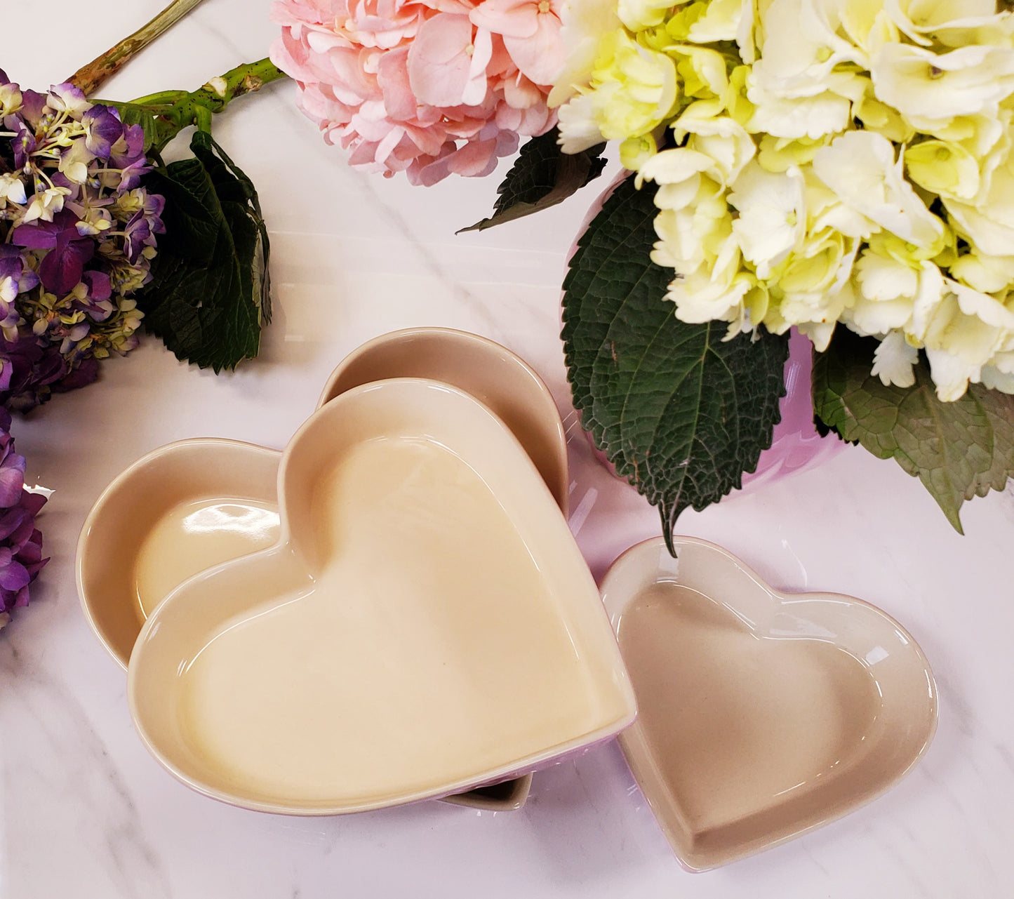 Pink Heart Shaped Platters - 40% Off!