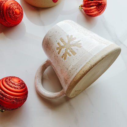 Rustic Mug - Snowflake - 50% off