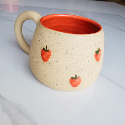 Rustic Mug - Strawberries