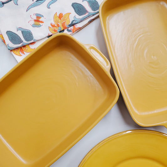 Oven Dish - Mustard Yellow