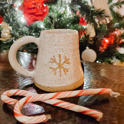 Rustic Mug - Snowflake - 50% off
