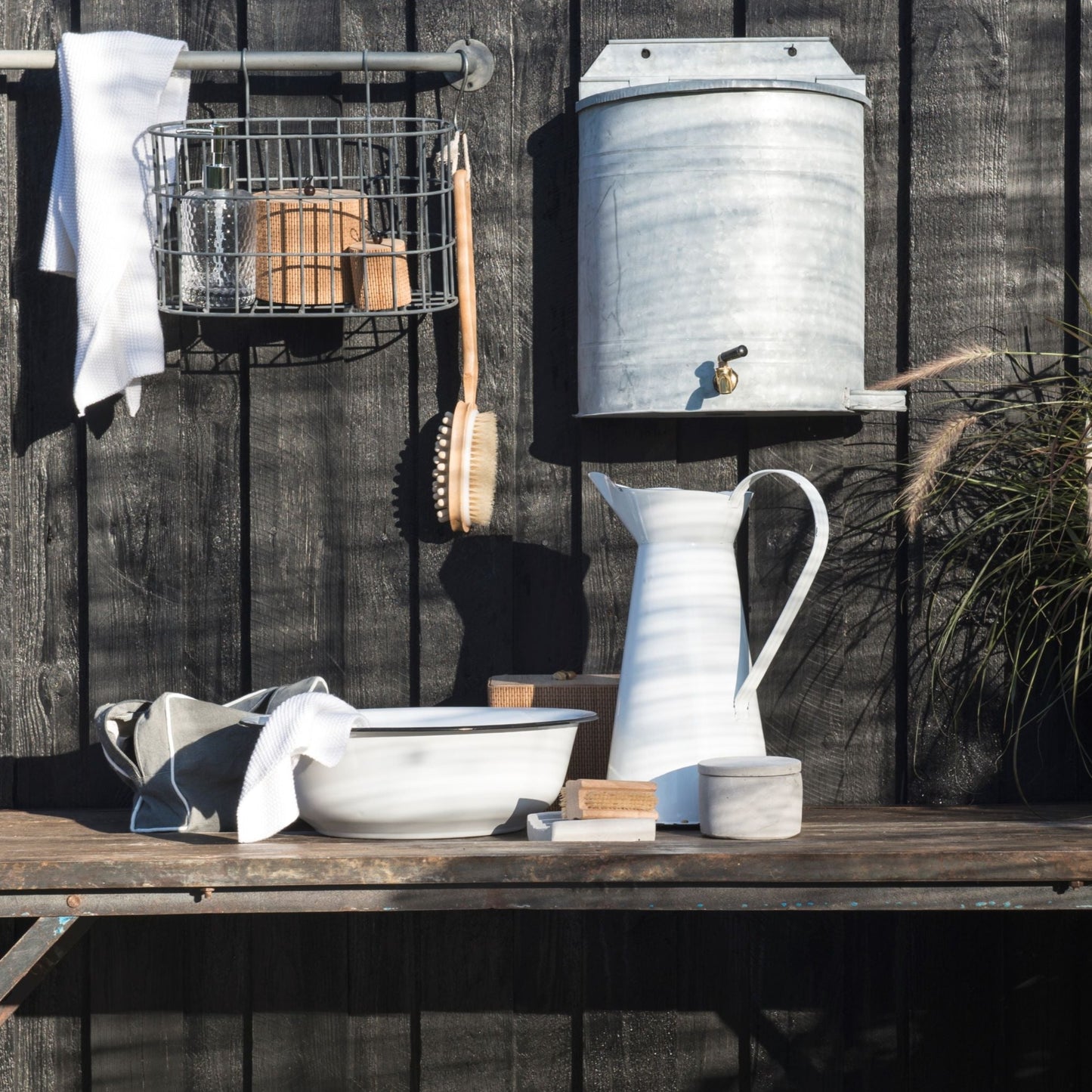 Enamil Washstand - White