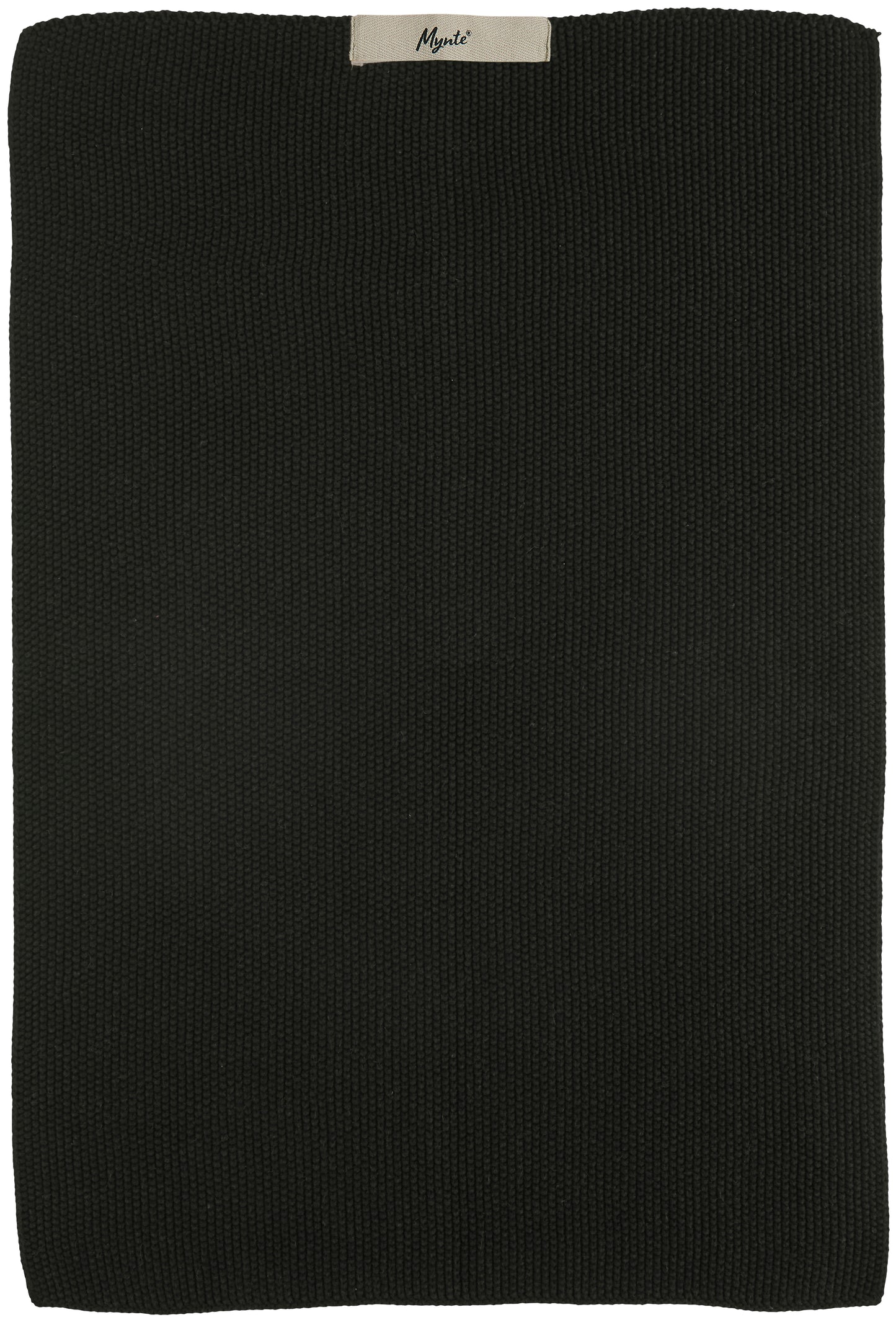 English Rose Knitted Towel - Black