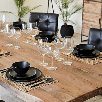 Ingrid Dinnerware Dessert/Salad Plate - Black    *Exclusive to Blu*