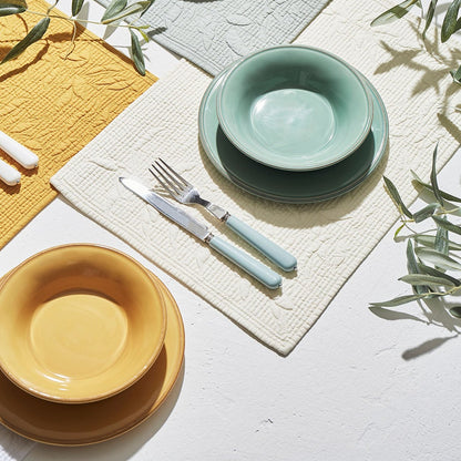 Cecilia Salad/Dessert Plate - Yellow    *Exclusive to Blu*