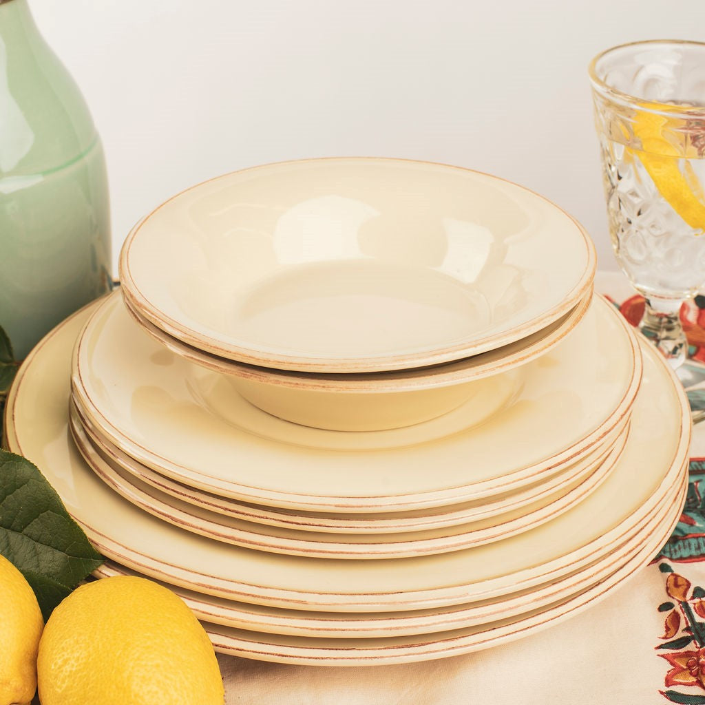 Cecilia Dessert/Salad Plate - Ivory    *Exclusive to Blu*