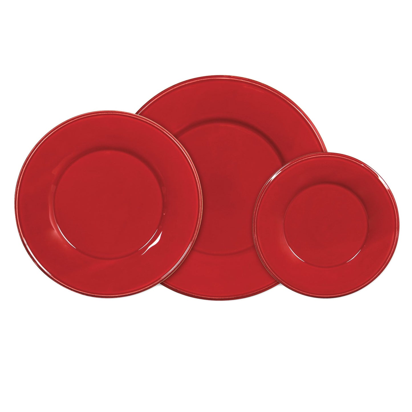 Cecilia Dessert/Salad Plate - Red