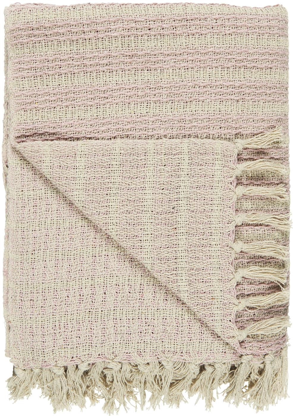 Pink Striped Throw