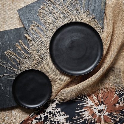 Ingrid Dinnerware Dessert/Salad Plate - Black    *Exclusive to Blu*