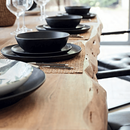Ingrid Dinnerware Dessert/Salad Plate - Black    *Exclusive to Blu*