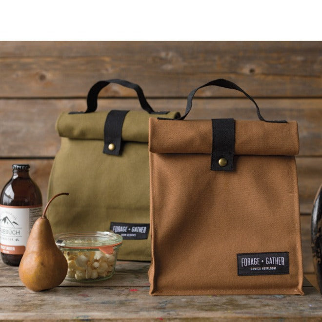 Forage & Gather Lunch Bag - Olive Green