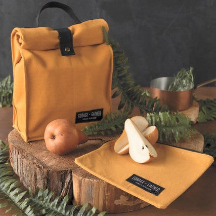 Forage & Gather Lunch Bag - Mustard Yellow