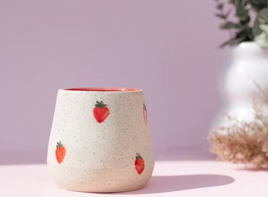 Rustic Mug - Strawberries