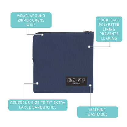 Forage & Gather Snack Bag - Grey