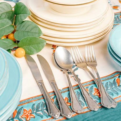 Vintage Grey Flatware - 4 Pieces