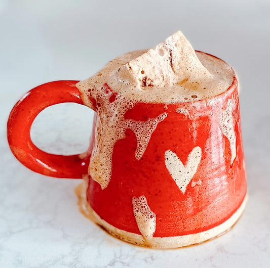 Rustic Mug - Hearts